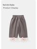 DUUDUU Warm Fleece-Lined Infant Wide-Leg Pants - Girls' Korean Style for Autumn/Winter 2025