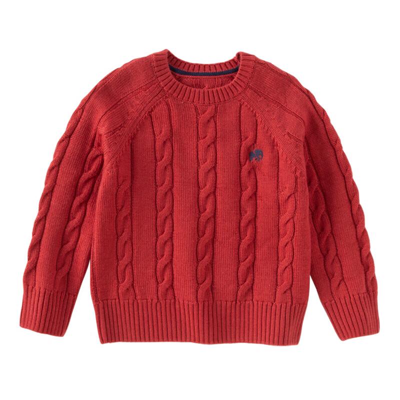 DAVE&BELLA Kinder Pullover mit Stickerei aus Wolle