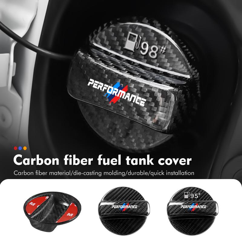 Hksh5 For BMW Car Carbon Fiber Tank Cover Fuel Tank Air Cap Trim Auto Accessories 1 3 5 Series G30 G32 G38 2021 2020 2019 2018 E46 E91