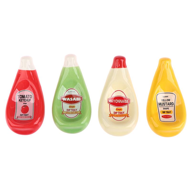 Tomato Shaped Plate Soy Sauce Dish Creative Ceramic Plate Tomato Sauce Dish Salad Dressing Seasoning Dish Table Decoration