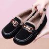 Mao Mao shoes women wear new soft-soled one-pedal Doudou shoes with velvet thermal cotton shoes in winter