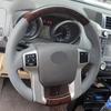 Toyota Land Cruiser Prado 150 2010-2016 için LC150 2010-2016 Araba Direksiyon Simidi Kılıfı Manuel Dikiş Deri Araba İç Mekan