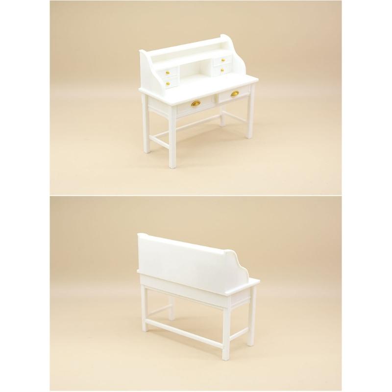 Miniature Study Table 1/12 Scale Dollhouses Accessory High Detail Long Lasting Modelers Creative Scene Prop