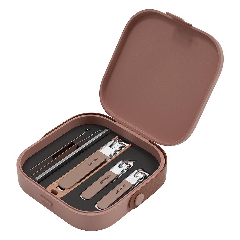 

Высококачественные портативные щипчики для ногтей с защитой от брызг и маникюрный набор с ложечкой для ушей