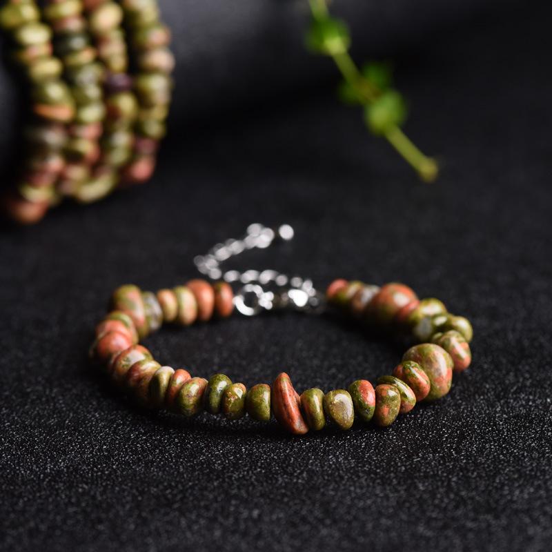 Natural Crystal Bracelet, Adjustable Original Stone and Gravel Bracelet, Irregular Gravel Bracelet, Fresh Style, Fashionable Casual Bracelet, Jewelry