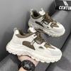 Men's shoes new spring and summer versatile casual height increase sports dad trendy shoes comfortable ins style