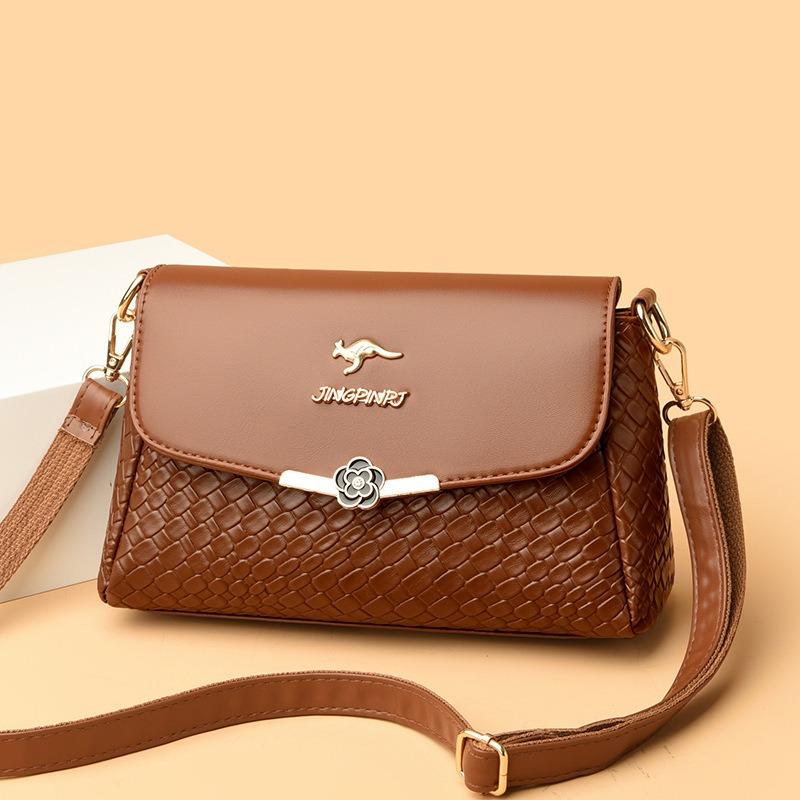 Jing women's bag new woven shoulder messenger bag women's bag versatile large capacity fashion simple versatile satchel