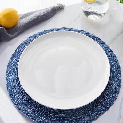 LISM Reines Weiß Mondlicht Keramik Servierplatte