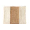 Vintage Jute Tablecloth Wedding Party Decoration Rustic Style Colour Blocking Tablecloth