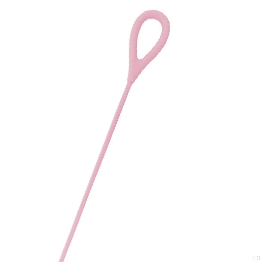 Silicone Straw Brush Long Bendable Multifuctional Bottle Reusable for Drink Lid