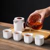 WSY Travel Tea Set with Pot, Four Cups & Tea Tray