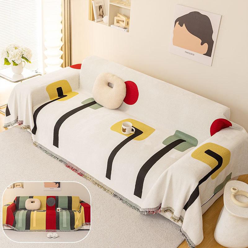 

Современный простой чехол для дивана, подушка для дивана, универсальный универсальный чехол для дивана на четыре сезона, противоскользящий чехол для дивана с принтом 180-130cm