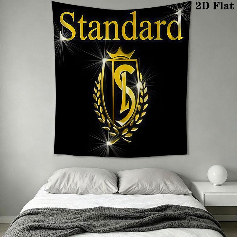 STD Liège logo Wall Hanging Printed Fabric Blanket Decorative Tapestries for Bedroom Living Room Home Decor