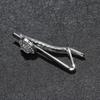 Pince à Cravate en Alliage pour Homme Mariage Cravate Cravate avec Strass Pince à Cravate pour Gentleman