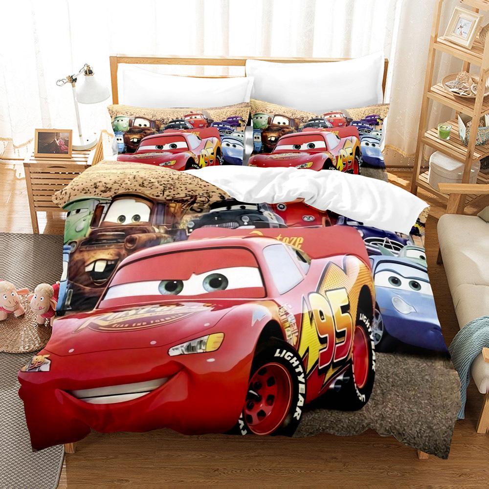 Cars 3D Digital Printing Three-Piece Set