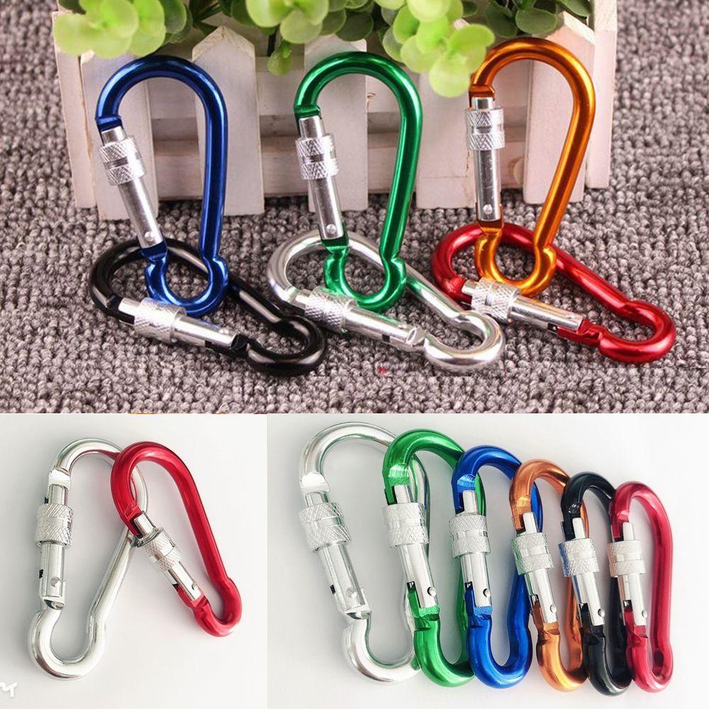 Uitrusting Multi-kleur Aluminiumlegering Karabiner Kamperen Wandelen Haak Klimmen Knop Gesp Sleutelhanger