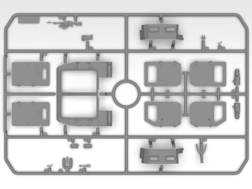 ICM 1/35 měřítko Ukrajina Kozak-001 Národní garda Plastikový model 35015