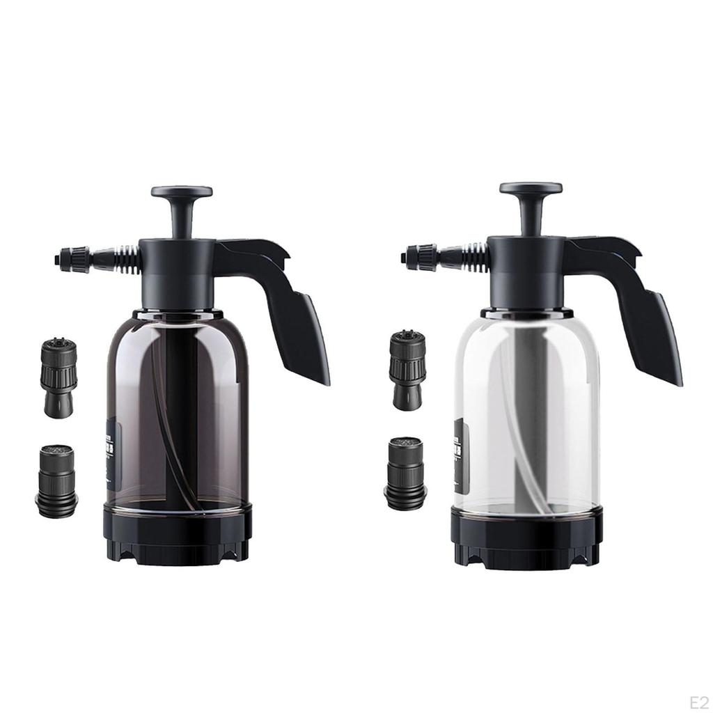 2000ml Car Wash Pump Foaming Sprayer, Watering Can Single Hand Pressure Multipurpose Spraying Lance