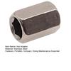 3/16 to 5/16 Hex Adapter Scuba Diving Valve Core Pressure Hose Adapter Magnetic Stainless Steel Converter for Diving Repair Tool