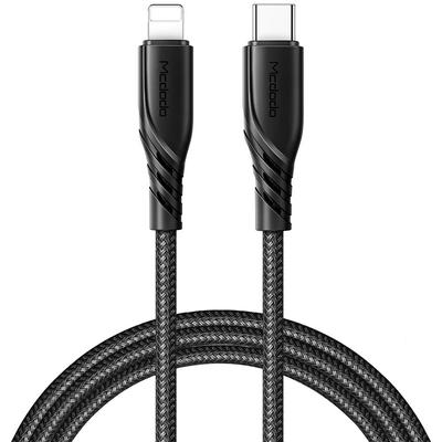 Mcdodo Cable USB Tipo C a iPhone, PD 20W 1.2M Negro