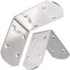 6Pcs Heavy Duty Stainless Steel L Bracket 90 Degree Angle Corner Support Bracket For Furniture Cabinet Shelf Wood Chair