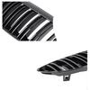 Glossy Black Single Line Style Car Front Bumper Grilles For BMW 6 Series E63  2003-2010 Matte Racing Grill Accessories