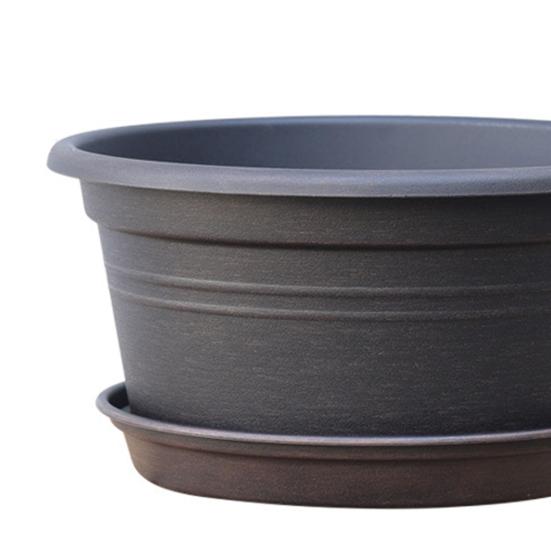 Fioriera Retro Loto Diametro Grande Fioriera Bassa Fioriera Idroponica in Plastica per la Coltivazione di Semi di Loto Piante Acquatiche Uso Giardino Balcone