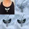 Y2k Gothic Style Unique Angel Cross Sweater Necklace Fashionable Alloy Jewelry For All