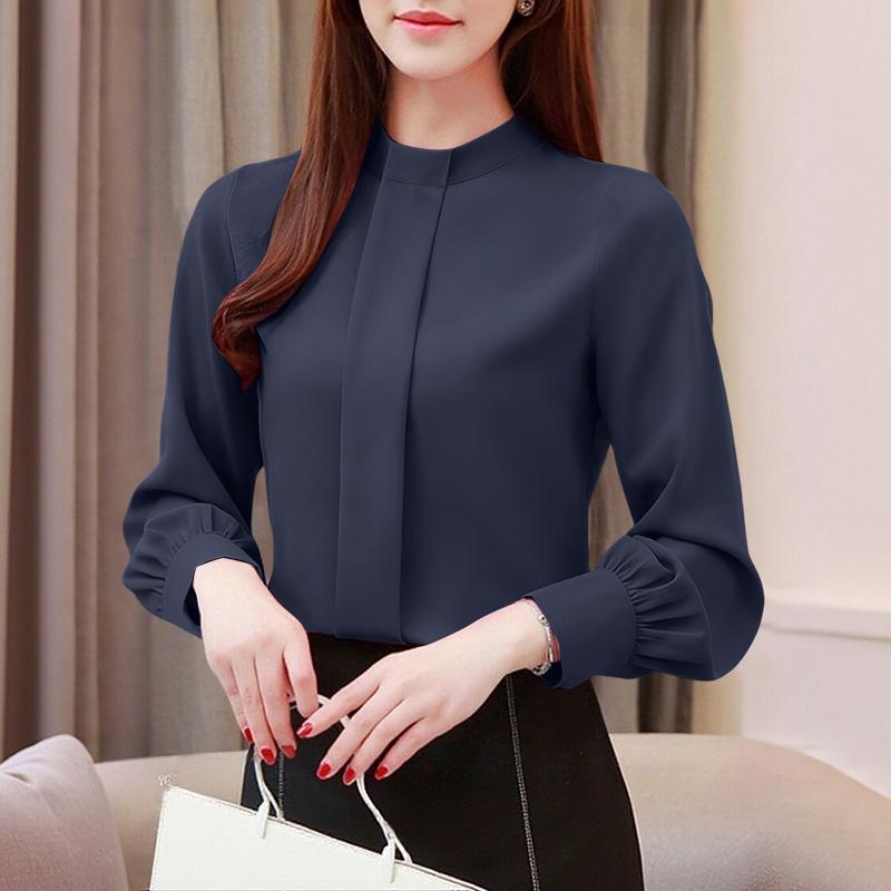 ZANZEA Women Casual Round Neck Loose Long Sleeve Blouse