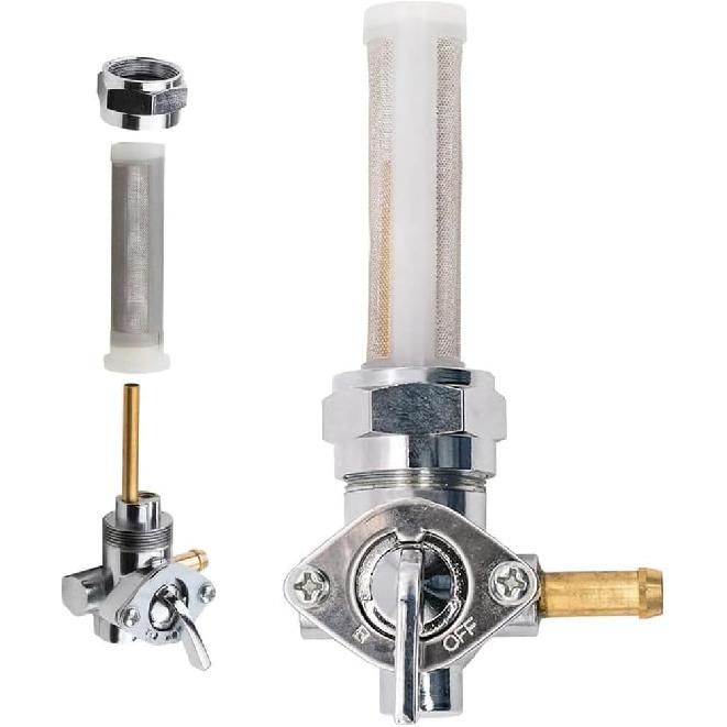 

Топливный кран 22 мм с правым отводом для Harley Davidson Sportster Big Twin Dyna Fatboy Electra Glide Heritage Softail Springer Sport Super