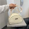 New Large-capacity Simple Commuter Casual Solid Color Portable Shoulder Bag Light Cloth Bag Wide Shoulder Strap Messenger Bag Women's Bag