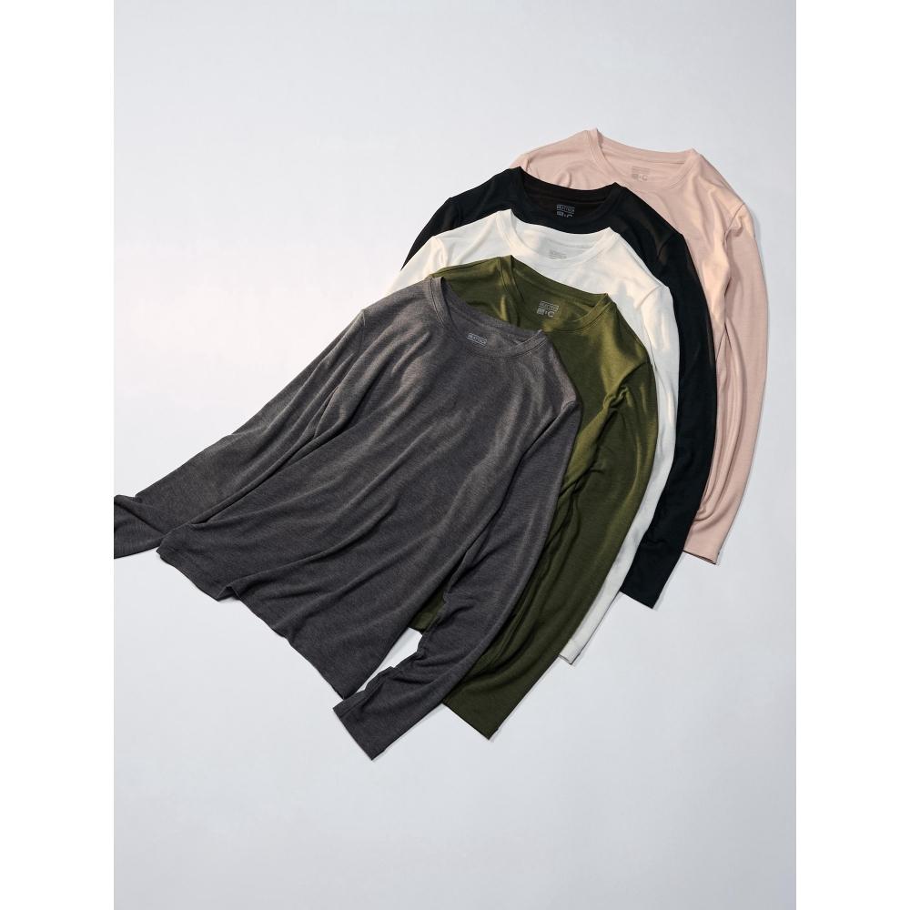 Uniqlo HeaTTech Cashmere Blend Crewneck T Long Sleeve exTra Warm