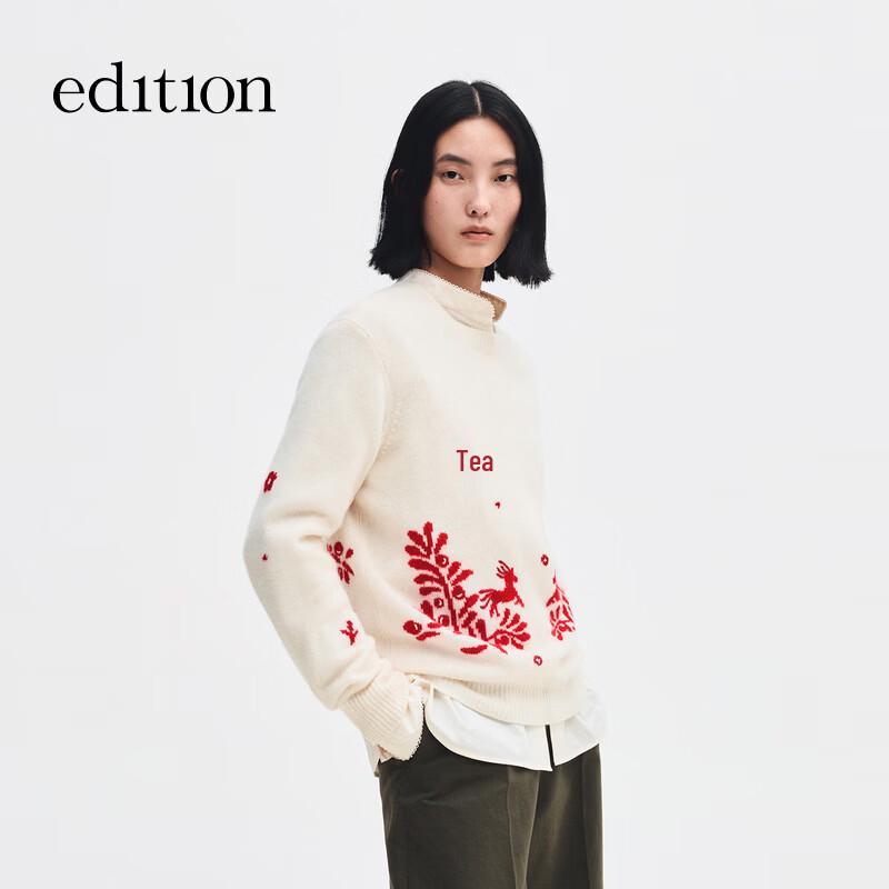 Edition Women's Embroidered Wool Cashmere Sweater