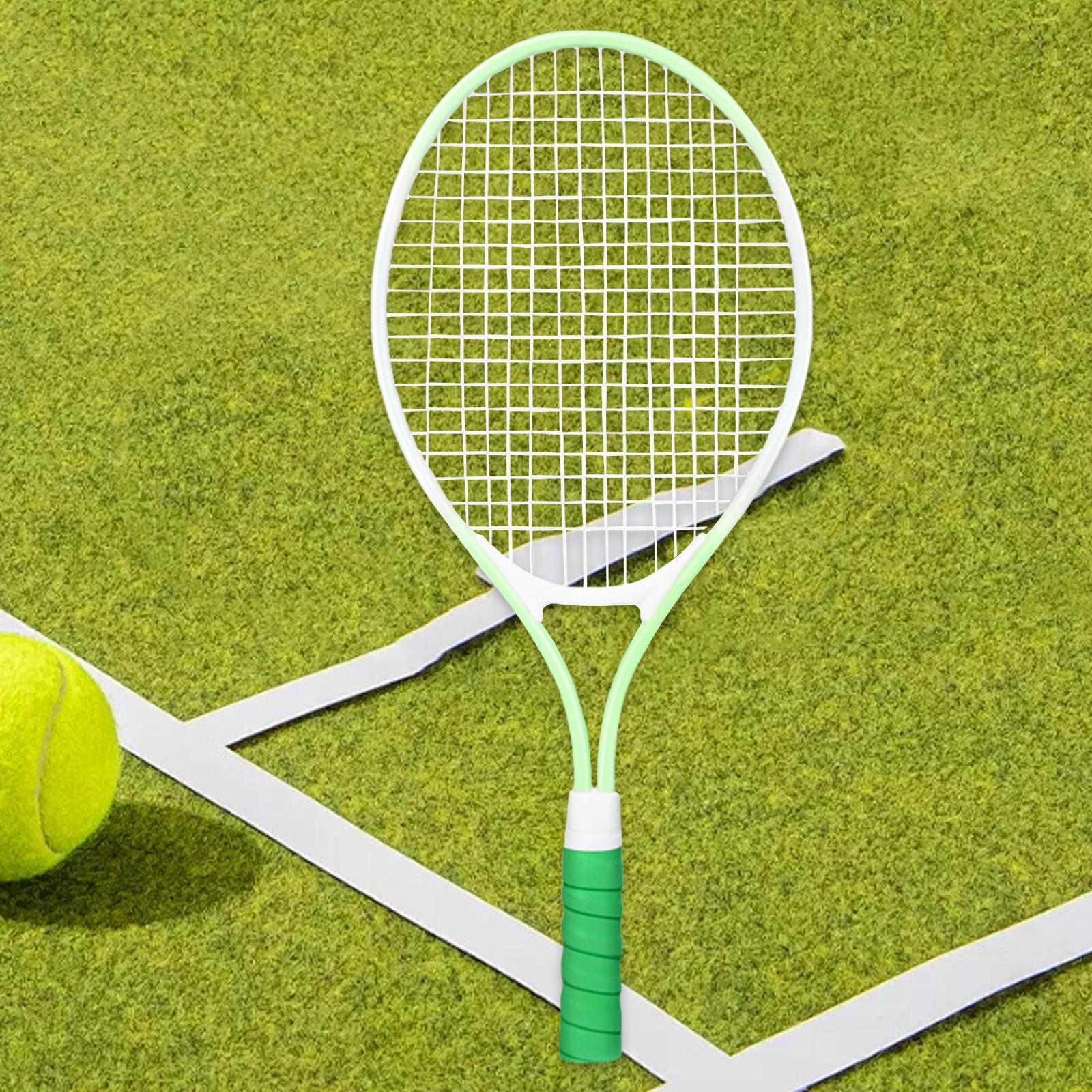 

Детская теннисная ракетка для тренировок с рамой из железного сплава Green Handle