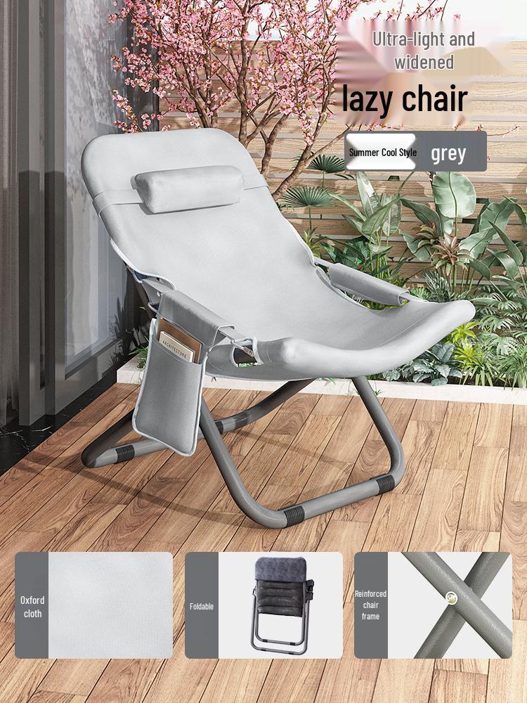 Portable Adjustable Three-Speed Reclining Chair for Home & Balcony