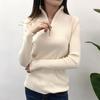 Pletené dámské svetry s poloviční výstřihem na zip, pulovry, podzimní a zimní, základní dámské svetry, štíhlé, pevné, pletené, pull Femme topy
