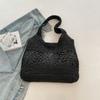 New seaside leisure vacation shoulder bag casual simple trend underarm straw reticulated woven beach bag
