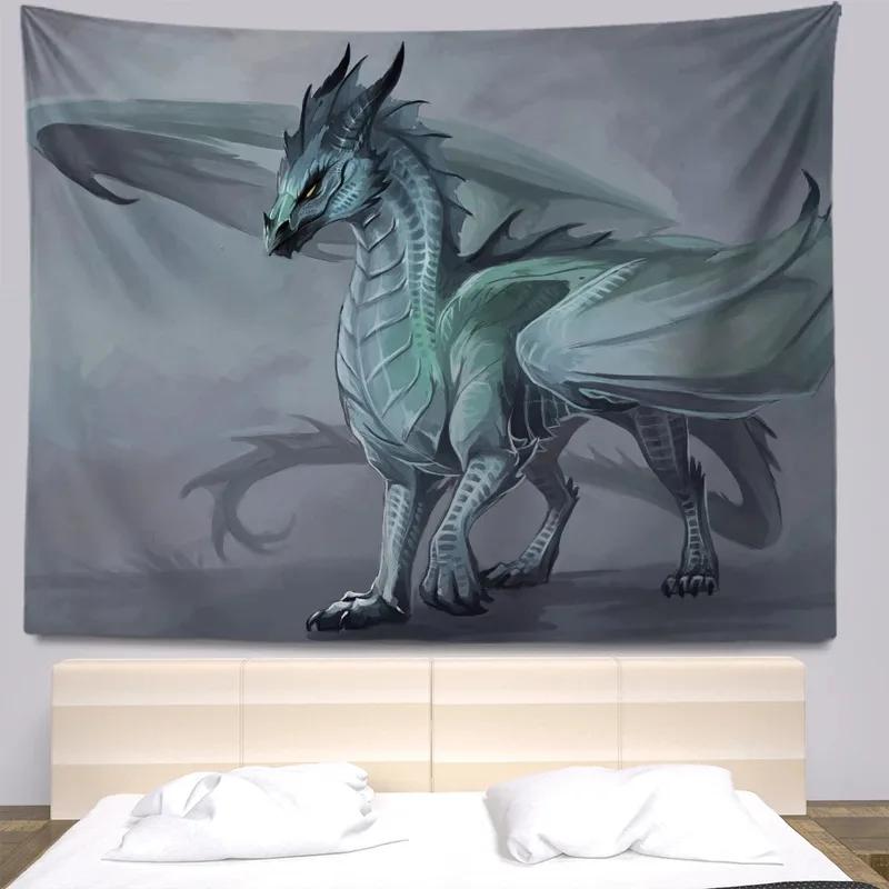 Fierce Dragon Hanging Cloth Office Living Room Tapestry Home Wall Decoration Tapestry