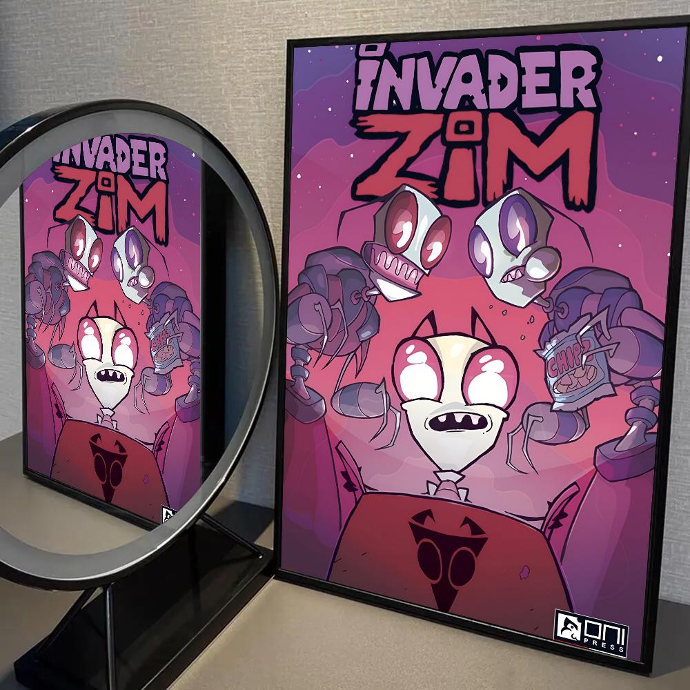 1PC I-Invader Zim Poster Poster Paper Print Home Living Room Bedroom Entrance Bar Cafe Art Painting Decoration
