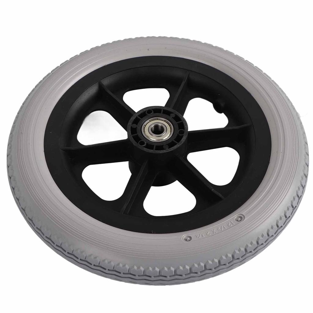 Wheelchair Wheel 12in Polyurethane Antiskid Infarctate Rear Wheel Solid Tyre for Replacement