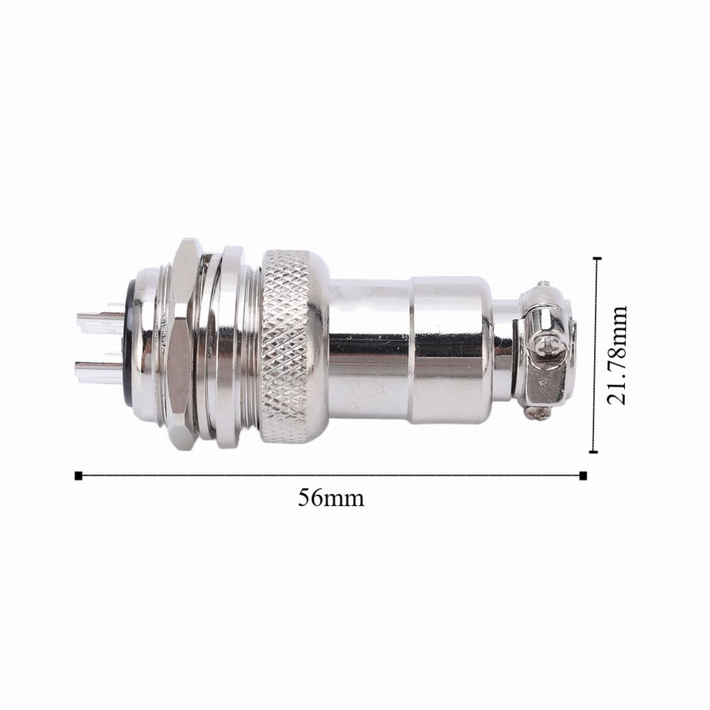 2 STÜCK 4 Pin GX20 Luftfahrtsteckverbinder Zinklegierung Gehäuse Stecker Buchse Rundadapter Audio