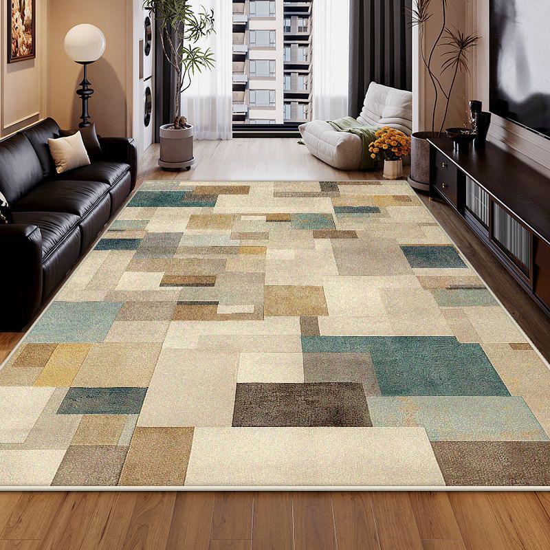 Leicht zu reinigender Retro-Teppich Wohnzimmerdekoration Lounge Garderobe Rutschfeste Bodenmatte Zuhause Schlafzimmer Eingangstürmatten Sofabereich Teppich