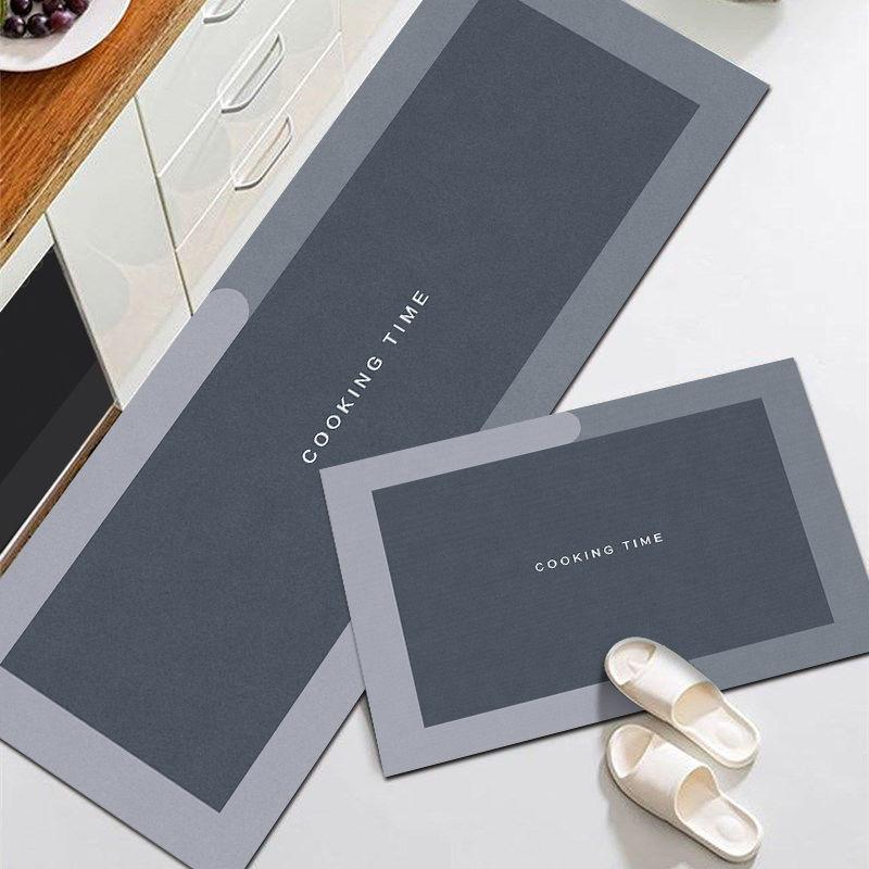 Kitchen Mat Living Room Area Rugs Balcony Hallway Carpet Bathroom Anti -Slip Water Absorbent Washable Floor Mat Entrance Doormat