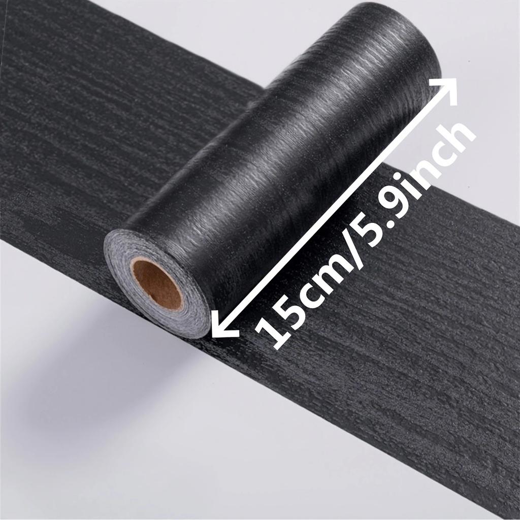 1 Stück 5m x 15cm Selbstklebende Holzmaserung Türrahmen Dekorationsaufkleber Sockelleiste Taillenlinie Heimdekoration Wandaufkleber Renovierung