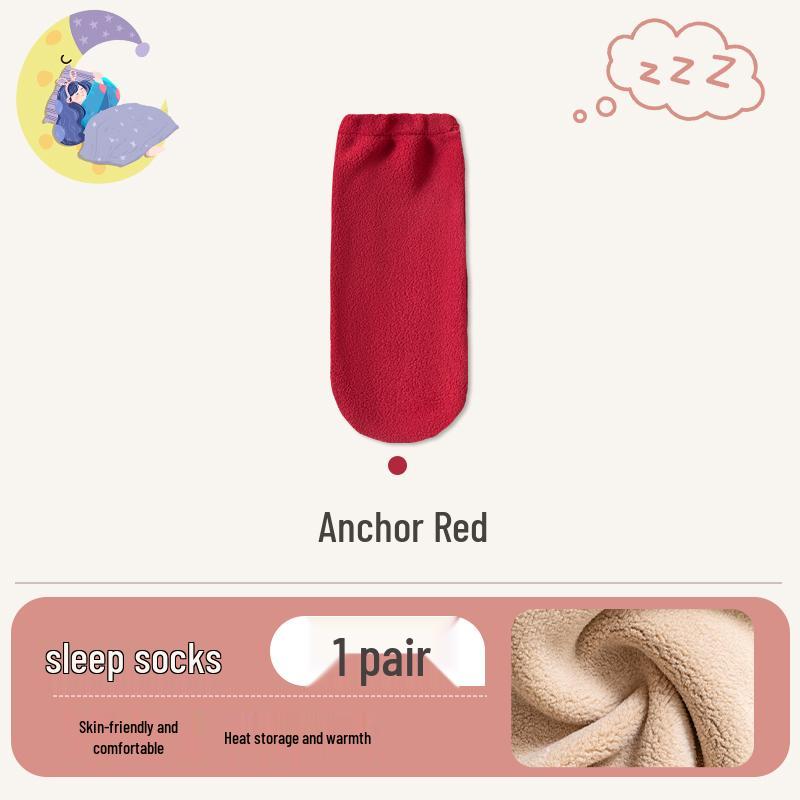 Chaussettes de nuit en velours pour femmes 2024: Chauffe-jambes chauds d'hiver pour le post-partum