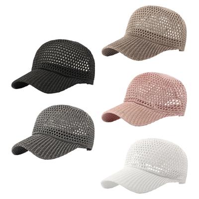 Cappellino da Baseball Traspirante ad Asciugatura Rapida, Cappello da Sole Leggero in Rete con Ventilazione per Attività all'Aperto