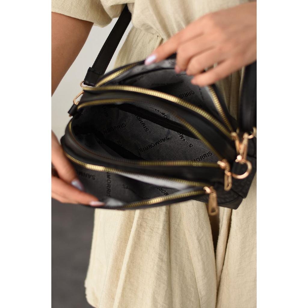 Verstellbare Schulter- und Umhängetasche für Damen mit Kreuzriemen und 4 Fächern