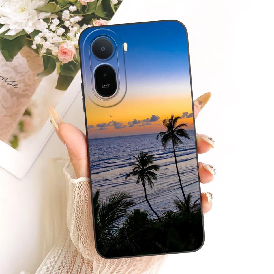 Per Xiaomi Redmi A7 Pro 2026 Custodia per Telefono Pittura Spiaggia del Tramonto alla Moda Per Redmi A7 Pro A7Pro Copertura in Silicone Morbido Paraurti