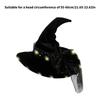 Halloween Wizard Hat Light Up Witch Hat Witch Caps Wizard Costume Accessories for Masquerades Party Decor Cosplay Props