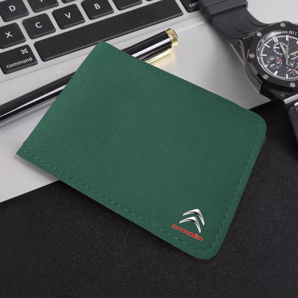 1PC TUMBLED LEATHER MATERIAL Auto Driver License Bag Car Driving Documents Case Credit Card Holder For Citroen  C2 C3 C5 C4L DS3